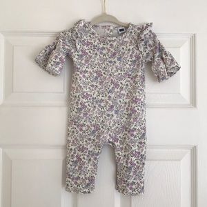 Baby girl Janie Jack cotton floral jumper 0-3 M